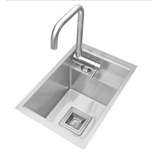 Impianti Lavello Incorporato Per Camper Lavello Nascosto Per Cucina Da Appartamento Con Coprirubinetto Lavello Invisibile In Acciaio Inox Mini Lavello Per Lavastoviglie Facile Da Pulire cucina(Silver)