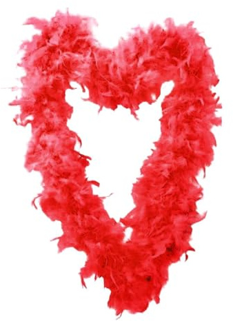 Federboa | Federschal | Flauschige Boas | Truthahnfedern Schal | Truthahn Deko Feder Girlande in Rosa für Karneval Tanzen Cosplay Partyy Dekorationen