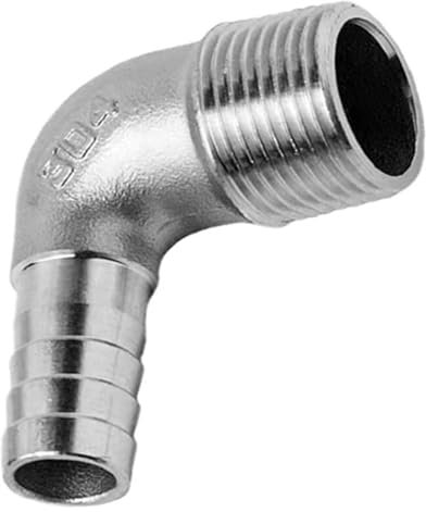 SDGBCXD, Winkelverbinder, 1 Stück 90-Grad-Winkelstück aus Edelstahl, 8 mm 10 mm 12 mm 14 mm 15 mm 16 mm 20 mm 25 mm Schlauchanschluss, Rohrverschraubung,Schlauchverbinder(3/4 16MM)