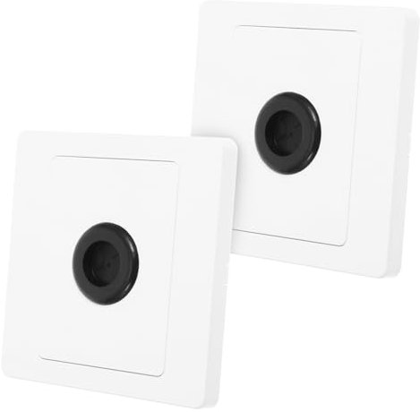 HOMSFOU 2 Piezas Tapa De Roscado Placa De Interruptor De Luz Placa De Pared Cubiertas De Tomacorrientes Eléctricos Cubierta Decorativa Para Interruptor De Luz Paso De Cable