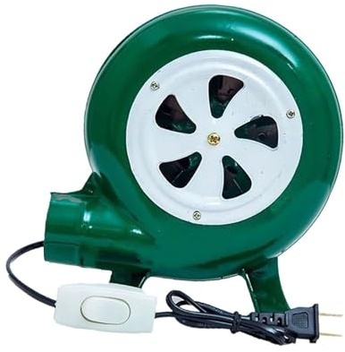 JOUFNING Souffleur d'air Centrifuge pour Barbecue, Souffleur Électrique De Forge, Ventilateur Compact À Pompe Soufflante, pour Camping, Pique-Nique Et Cuisine en Plein Air(30W)