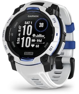 Garmin Instinct 3 GPS 45mm Smartwatch, Solar, Whitestone