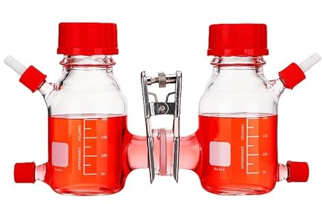 Reattore MEC di tipo II - Cellula di elettrolisi microbica Cartuccia Bioel a doppia camera per reazioni chimiche elettrolitiche(250ml)