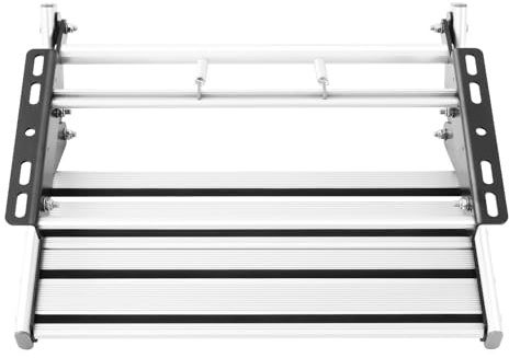 Marchepied Escamotable Pour Camping-Car, Marchepied Pliable En Alliage D'Aluminium Manuel, Plateforme En Aluminium AntidéRapante, Charge 150 Kg, Ressort Renforcé, Pour Camping-Car Camion Caravane
