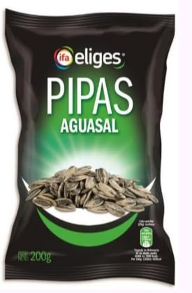 Ifa Eliges Graines de Tournesol Géantes en Coque Salées, Apéritif Classique, Calibre Gros, Pack de 3 Sachets de 200g