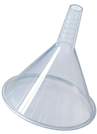 Embudo de boca grande para una rápida transferencia de líquidos, ideal para uso en cocina y laboratorio, con materiales de grado alimenticio, embudo de laboratorio