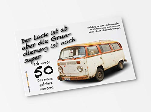 Einladung Einladungskarte Geburtstag Alter Bus (80)
