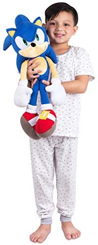 Sonic The Hedgehog Anime Kids Bedding Super Soft Plush Cuddle Pillow Buddy, 22 Tall, (Officially Licensed Product) by Franco