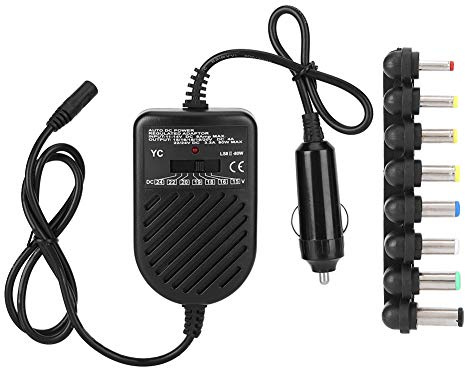 ASHATA Universal 80 W DC Car 15 – 24 V Power Supply Adapter Set 80 W Car DC USB Port für Laptop Notebook