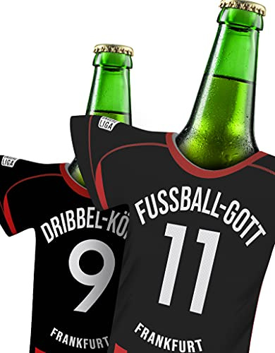 Trikot für Frankfurt - Fans personalisierbarer stylischer Trikotkühler | Jeder Schluck EIN Genuss | Fußball Trikot by MYFANSHIRT.com Kein Original
