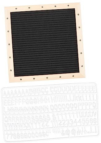 Wanddeko Letter Board Message Board Wood Frame Message Bulletin Board mit Light Square Notice Board für - Home- Klassenzimmer Aesthetic Room Decor Aesthetic Room Decor Aesthetic Room Decor