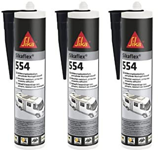 Sikaflex 554 Caravan schwarz 300ml STP-Klebstoff Industrie