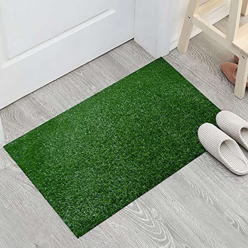 XQKXHZ Kunstrasen-Fußmatte 1X 1 M (1㎡) Realistischer Synthetischer Rasenteppich Outdoor Teppich Klein Grün Garten Balkon Terasse Teppich Eingangsbereich Außen Grasteppich