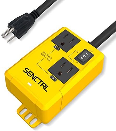 SENCTRL Automatic Vacuum Switch Allow Power Tool/Table Saw to Turn Vac Cleaner/Accessory On and Off Automatically, Load Sensing, On Delay Prevent Circuit Overload, Shop Dust Collector Off Delay
