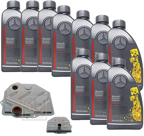 Automatikgetriebe Ölwechsel Satz Getriebeölwechselsatz mit 10 L ATF MB 236.15 Automatikgetriebeöl + Getriebeölfilter