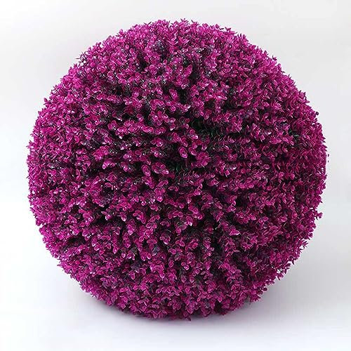 BISISO Künstliche Pflanzenkugeln, dekorative Kunstrasenkugeln, farbechte Kunststoff-Buchsbaumkugeln aus Kunststoff, geeignet für Hochzeiten, Innen- und Außendekorationen (60cm,B)