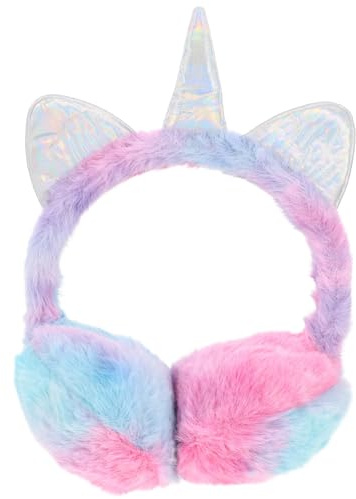 FOMIYES Unicorn Earmuffs Ear Warmer Furry Cover Girls muff Furry Cute Covers Headband Winter Protector Warmprotector Snow Girl Child Keep Warm Plush