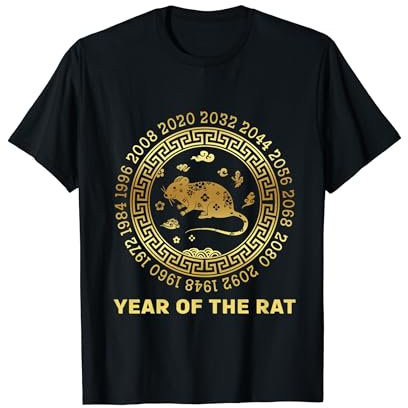 Nouvel An chinois du rat Années du zodiaque chinois 2032 T-Shirt