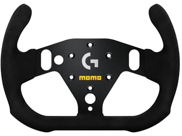 MOMO Motorsport Pro SIM Racing Wheel - 290mm Premium Microfiber Grip, Compatible with Logitech G RS Hub, Racing Simulator Accessory for Xbox Series X/S PS4 PS5 PC, Professional Grade Italian Design - VLOGSIMGTR290