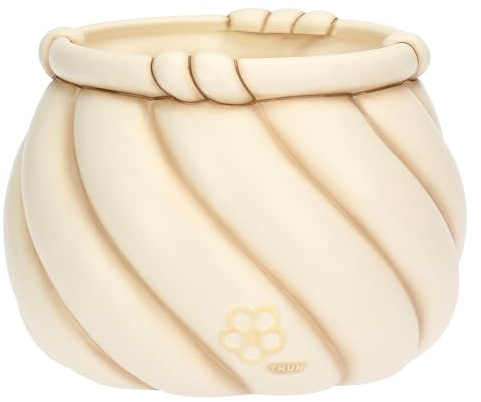 THUN - Coprivaso Twist, grande - ceramica - Collezione Giardino di primavera - 27.6 x 27.6 x 20.7 cm
