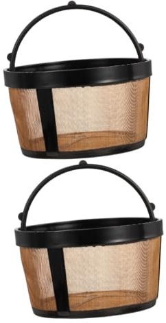 Operitacx 2 Piezas cesta de filtro de café cafetera de filtro filtrar conformado filtro de taza de café portafiltros de café soporte para filtros de café Acero inoxidable