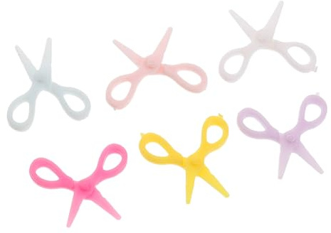 HOOTNEE 6piezas Tijeras para Casa De Muñecas Herramientas Miniatura Accesorios para Manualidades Materiales para Construir Casas De Muñecas De Tijeras Pequeñas para Juguetes Miniatura