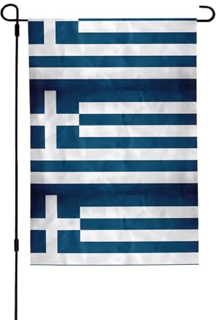 Drapeau grec. Convient pour l'intérieur et l'extérieur, parfait pour la maison, le jardin, les événements et les expositions patriotiques.