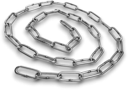 Seilwelt Edelstahlkette Rundstahlkette 5mm DIN 763 Langgliedrig 5 Meter