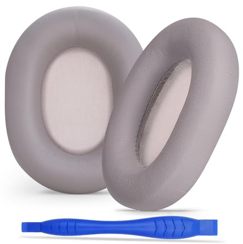 Aurivor Replacement Ear Pads Cushions for Sony XM5 Noise Canceling Headphones, Premium WH-1000XM5 Earpads Covers with Soft Protein Leather, Optimized Memory Foam (Smoky Pink)