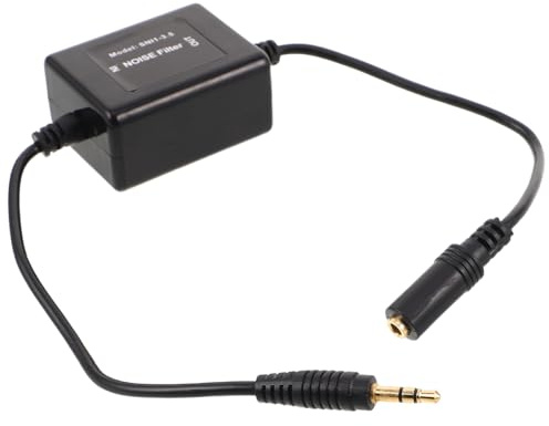 NUOBESTY Filtro Audio Per Auto Soppressore Di Ronzio Filtro Antirumore Per Impianti Audio Isolatore Di Rumore Per Altoparlanti Per Riduzione Di Distorsioni