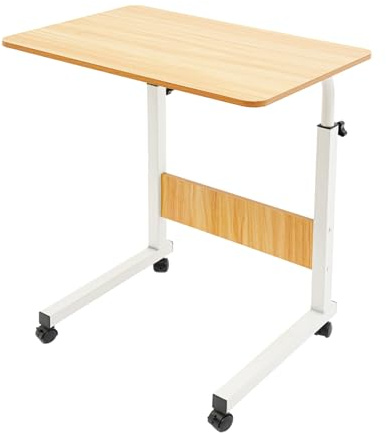 Biggittig Mesa independiente para ordenador portátil, mesa ajustable para ordenador con ruedas, altura ajustable, mesa auxiliar móvil para escritorio, banco de trabajo, mesita de noche, 40 x 40 x 70