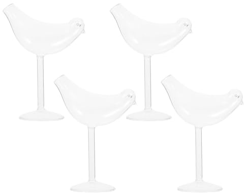 VALICLUD Bicchieri da Vino Trasparenti Forma di Animale Calici Cocktail in Vetro Premium Design Creativo ed Elegante per Uso Pratico e Condivisione