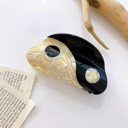 1 x accesorios para el pelo de Yin Yang para novia, punk, gótico, vintage, adornos para el cabello, regalos estéticos, clips grandes y pinzas para el pelo, accesorios para el peinado