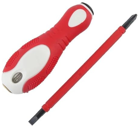 PH2/SL6 Stylo testeur double fonction tournevis cruciforme fendue et Phillips pour travaux électriques, pointe en chrome vanadium, poignée ABS antidérapante (PH1 et SL4)