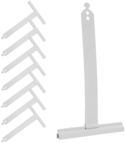 HONITANO 8pcs Universal Roller Shutter Hanger Strip with Screw Holes, Roller Shutter Slat Connector Clips, Metal Hardware Kit for Manual Window Shades