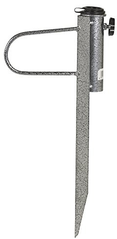 URBNLIVING Ground Marble Design Metal Umbrella Spike Holder