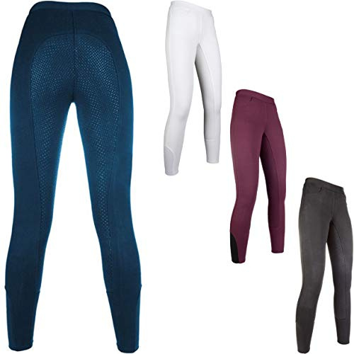 HKM Legging d'équitation pour Fille - Yvi - Garniture en Silicone