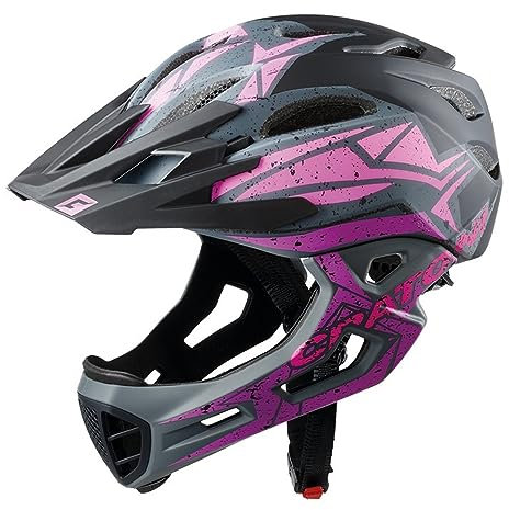 Cratoni helmets GmbH C-Maniac Pro Fahrradhelme Schwarz/Pink/Lila Matt M/L