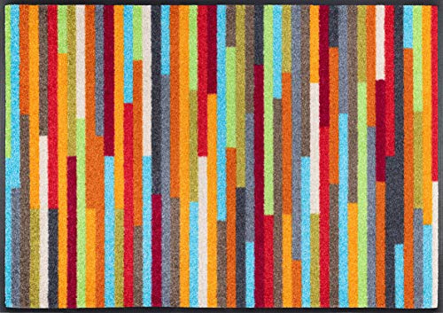 wash+dry Fußmatte, Mikado Stripes 60x85cm, innen, waschbar, bunt