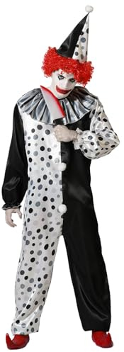 Disfraz Payaso Unisex adultos Gris