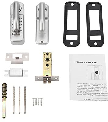 CHEOTIME Keyless Entry Door Lock, Zinc Alloy Keypad Door Lock with 1-11 Digit Code, Modern Style, Polished Finish