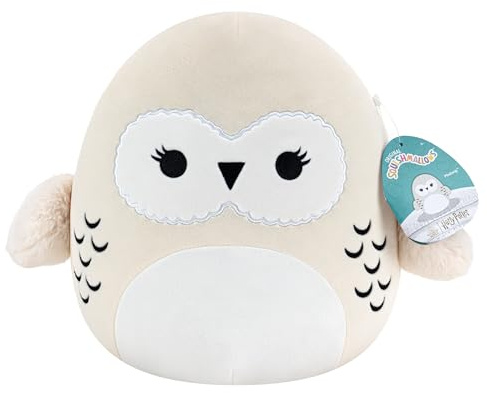 Squishmallows SQWB00099 - Harry Potter Hedwig 25 cm, offizielles Jazwares Plüsch, superweiches Kuscheltier