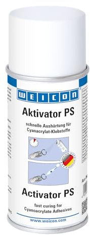 WEICON CA-Aktivator PS, farblos, 150 ml | Sekundenkleber Aktivator, Aushärtungsbeschleuniger, Pumpsprühkopf für genaue Dosierung