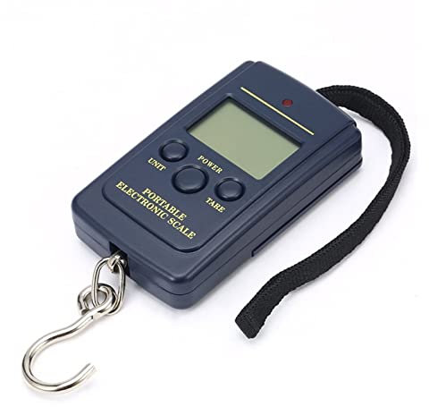 Bilancia da appendere 40kg / 10g Mini bilancia digitale for la pesca Bagagli da viaggio Pesatura Steelyard Bilancia elettronica da appendere con gancio, Strumento for pesare la cucina