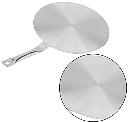 SHOWERORO Induction Converter Disk Single Electric Hob Induction Adaptor Plate Stainless Steel Heat Converter Disk