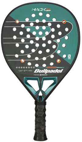 BULLPADEL Padel Racket HACK 04 Hybrid 2025 Paquito Navarro | Professional High Balance Pala Padel | TriCarbon 3D & MultiEva Core | Channel Aerodynamics & TriCore Stability | Dynamic Power & Control