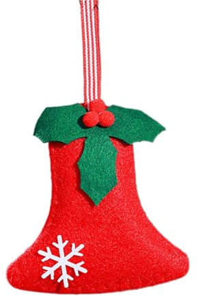 predolo Weihnachtsbaum-Anhänger, DIY Charm, Kugeln für Feste und Feiern, Rote Glocke