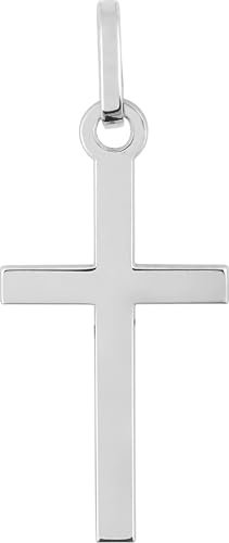 Bijouxenvogue Weißgold Kreuz Anhänger