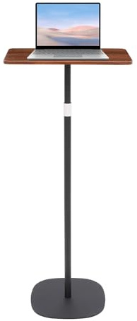 lesolar Lectern Podium Stand Adjustable 45~119cm Portable Standing Desk Table Steady Standing Desk Projector Stand,Laptop Computer Book Holder Teacher Podium for Home Office Classroom