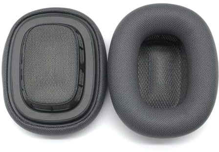 Ersatz Ohrpolster Kompatibel mit Apple AirPods Max Kabellose Kopfhörer Ohrenschützer Atmungsaktives Mesh+Memory Schwamm Kopfhörer Proteinhaut Abdeckung